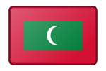 Maldives flag (bevelled)